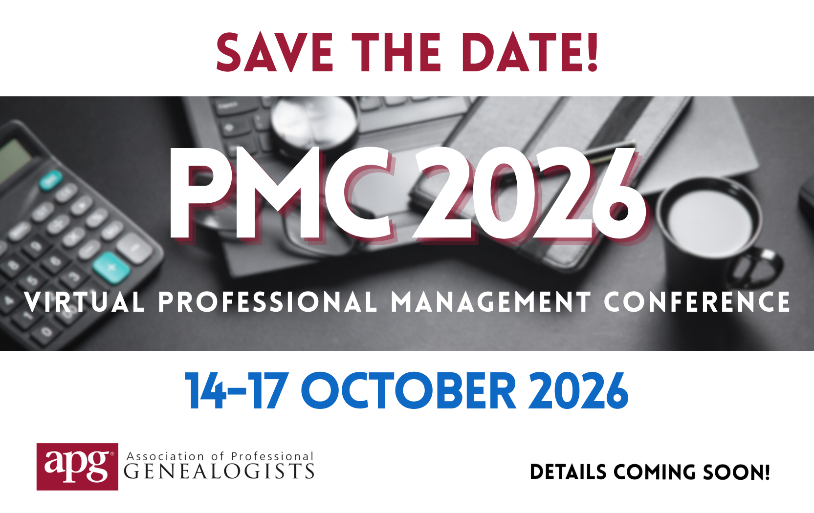 PMC 2026 - Save the date!